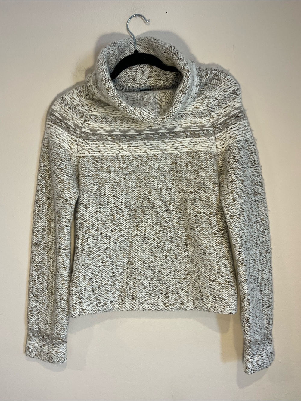 GAP Cowl Neck Wool Angora Blend Sweater Mock Neck Chunky women M